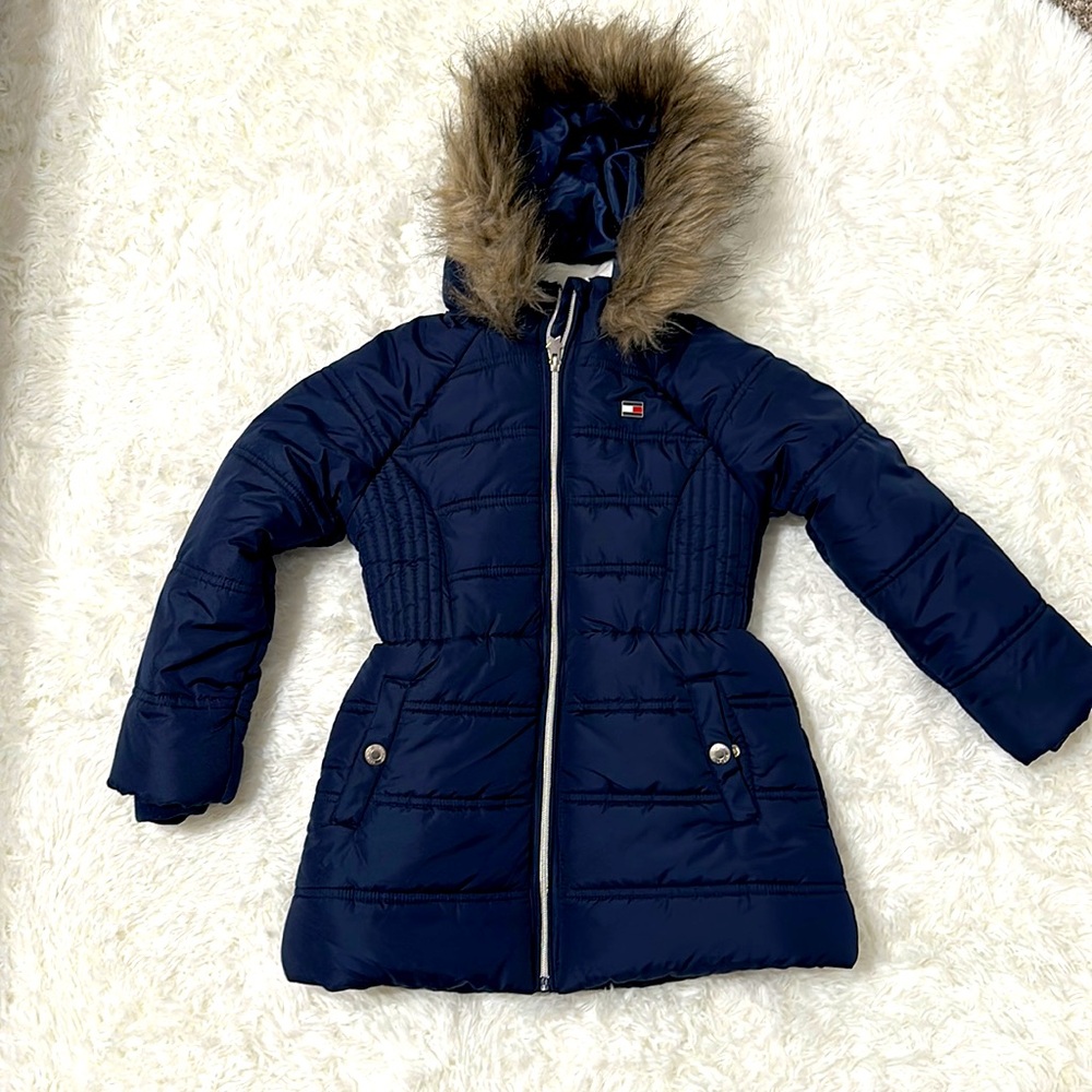 7/8 little girls tommy hilfigire jacket